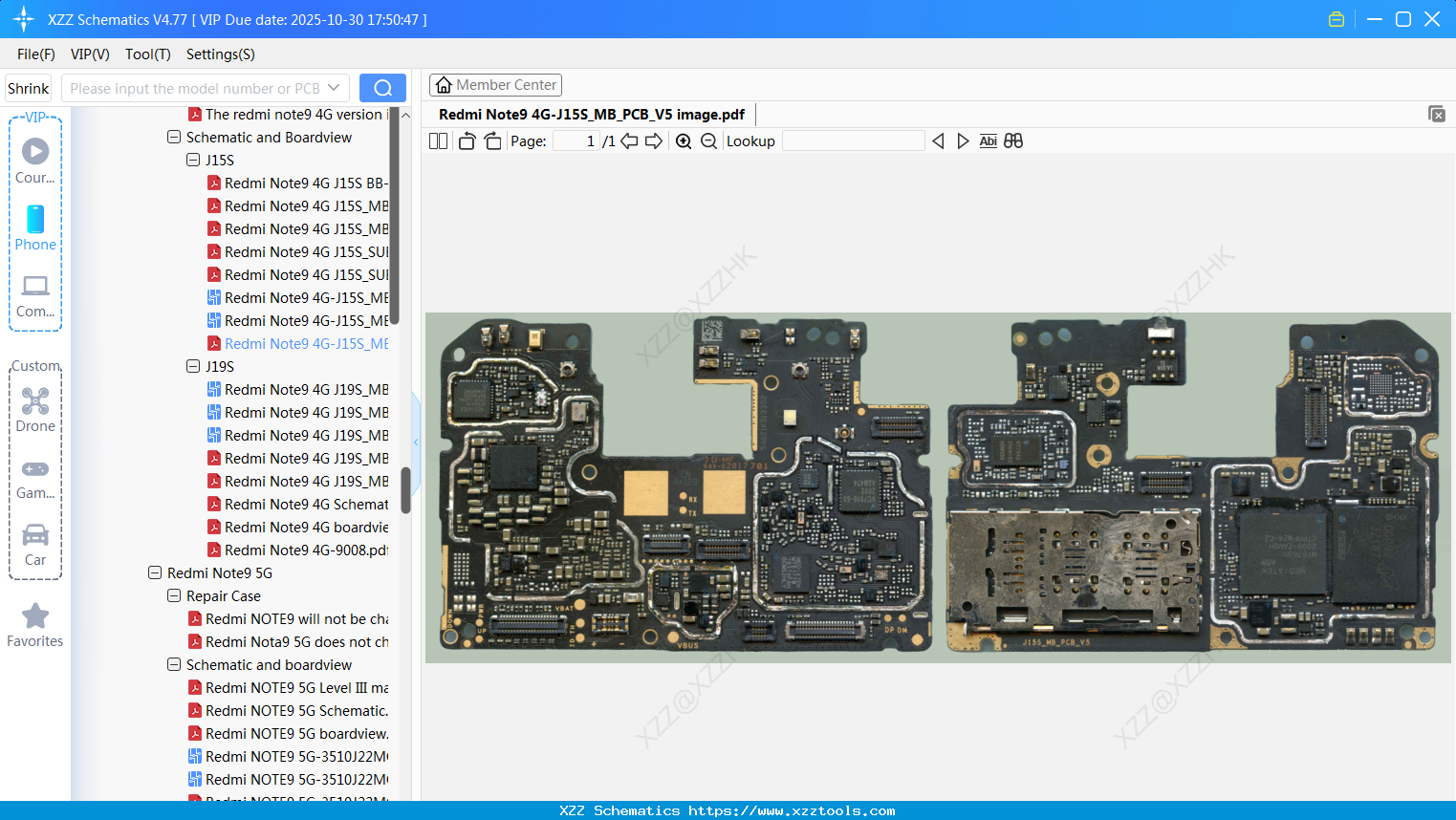 Xiaomi Redmi Note9 4G-J15S_MB_PCB_V5 Image